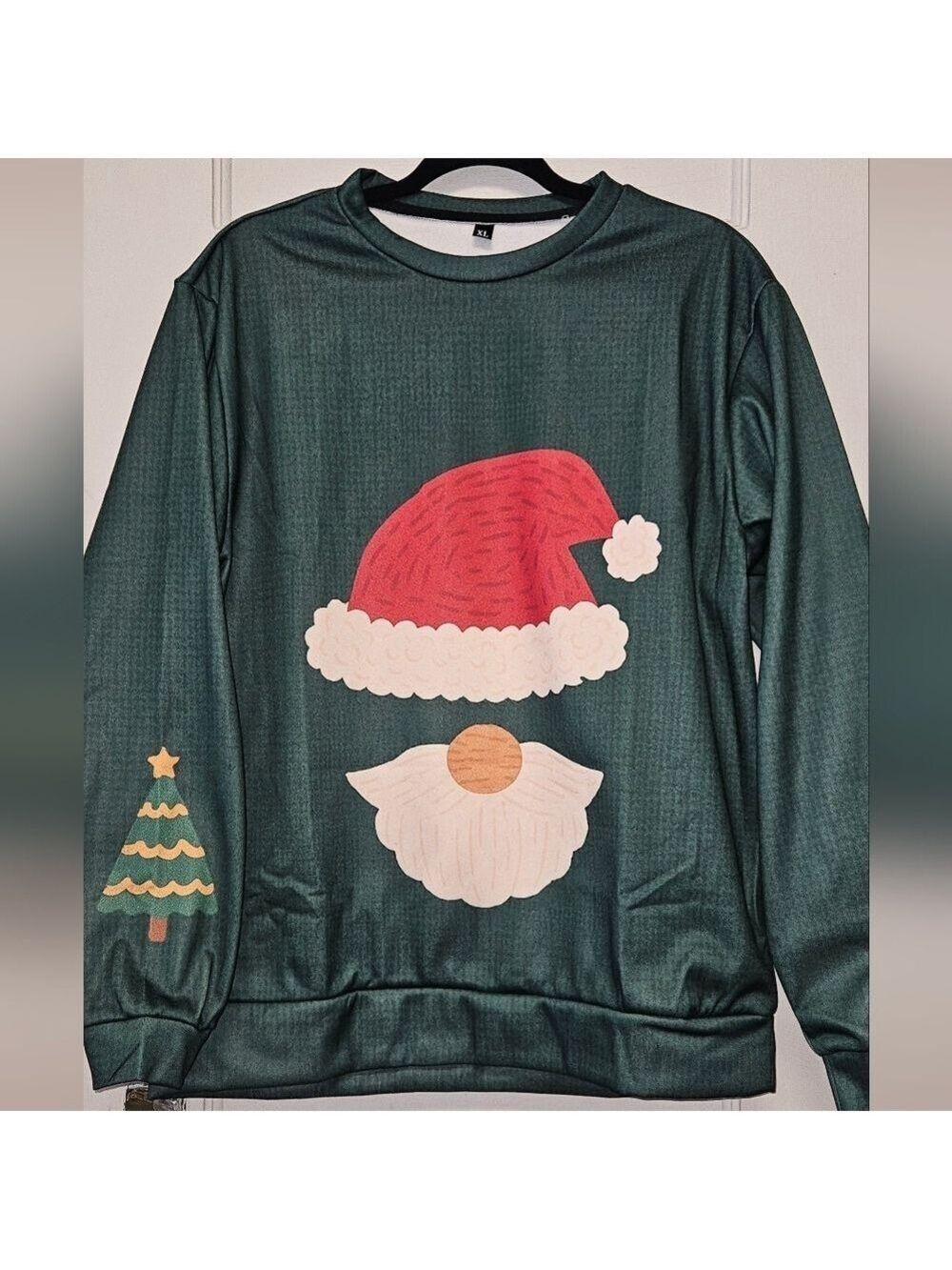 Green Christmas Fleece-Lined Sweatshirt – Holiday Pullover